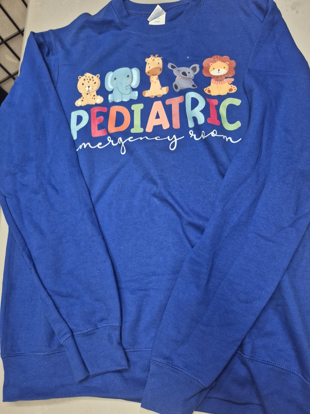 Port Authority Royal Blue Pediatric Hospital Graphic Sweatshirt